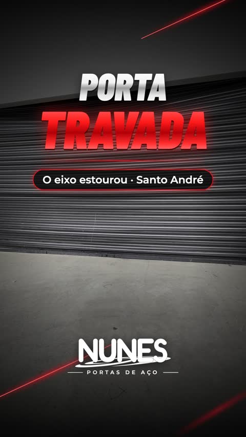 Capa do Reel: porta travada, o eixo estourou
